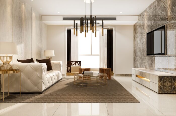 Modern luxury interior design living room