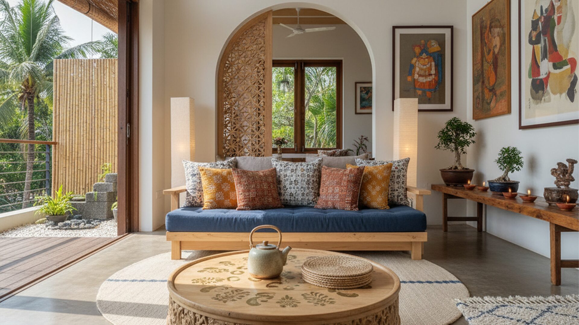 Japandi interior design for traditional Indian homes
