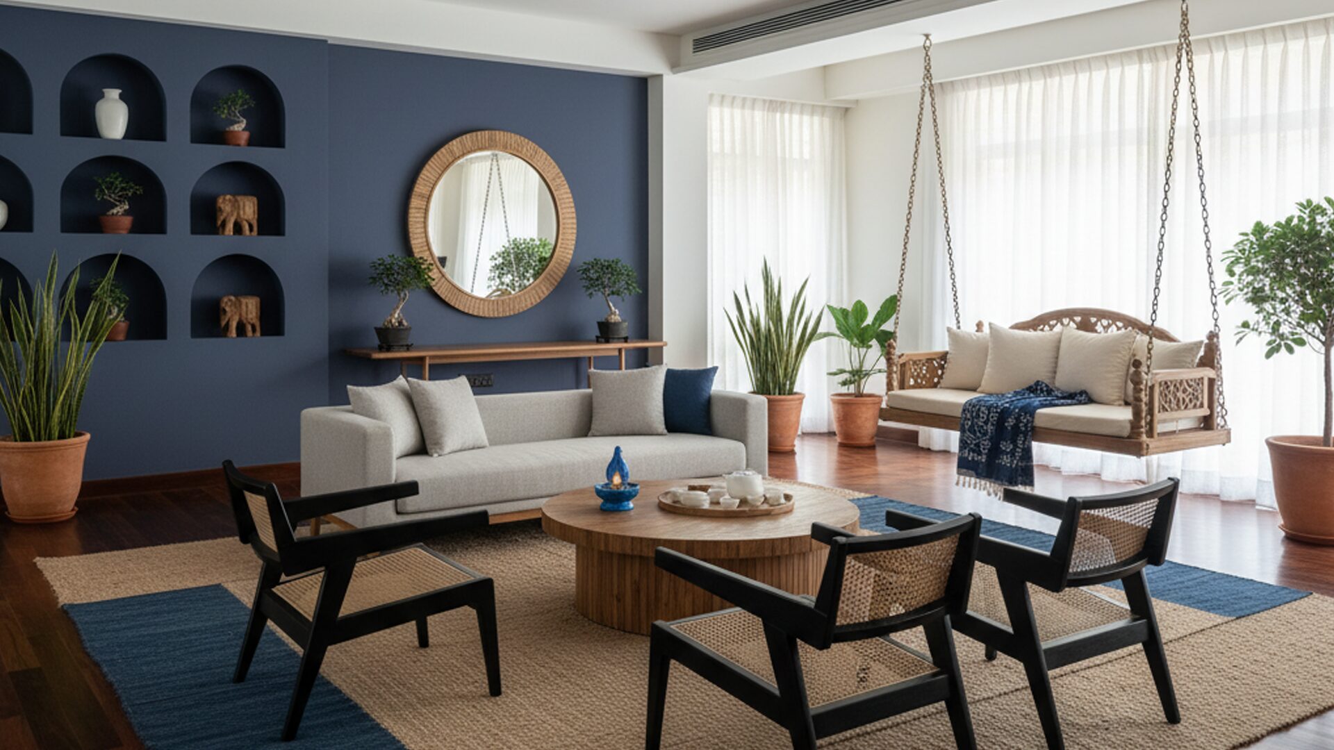 Japandi aesthetics woven gently into Indian living