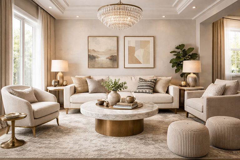 Modern living room interior design